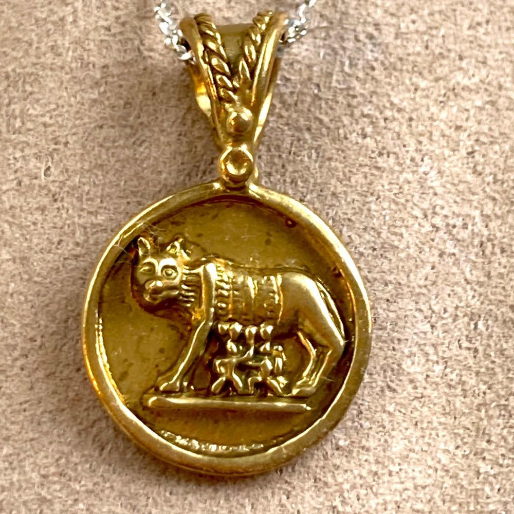 Roman coin pendant
